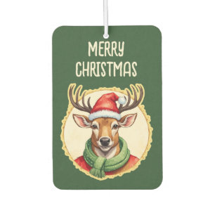 Funny Animal Christmas Favorites - Hirsch 2 Autolufterfrischer