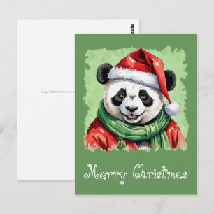 Funny Animal Christmas Favorites - Panda 1 Postkarte