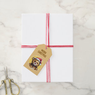 Funny Animal Christmas Favorites - Teddy Bär 1 Geschenkanhänger