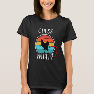 Funny Animal Farm raten, was Hühnchen Hintern Whit T-Shirt