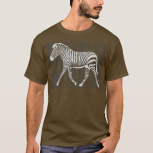 Funny Animal Gift Barcode Zebra T-Shirt