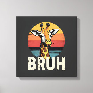 Funny Animal Giraffe Meme Face Festive Xmas T-Shir Leinwanddruck