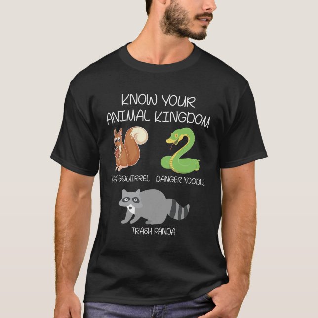 Funny Animal Königreich Skunk Racoon Snake Pub T-Shirt (Vorderseite)