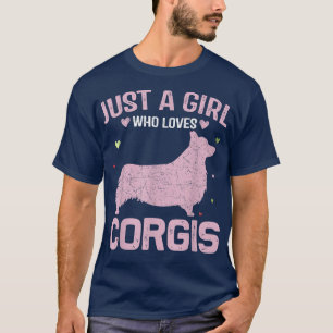 Funny Animal Lovers Women Just A Girl Lieben Co T-Shirt