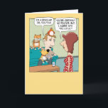 Funny Animal Magnetism Birthday Karte<br><div class="desc">This funny birthday card features a guy who clearly has animal magnetism, attracting the family cat, dog and bird. Or maybe it's just that he's always in the pets' favorite sitting spot — the couch. Thanks for choosing this original design by © Chuck Ingwersen. I post cartoons on Instagram: https://www.instagram.com/captainscratchy...</div>