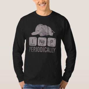 Funny Animal Nickerchen Periodic Table Pj Niedlich T-Shirt