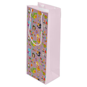 Funny Animals Happy Birthday Geschenktüte Für Weinflaschen
