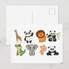 FUNNY ANIMALS POSTCARD POSTKARTE