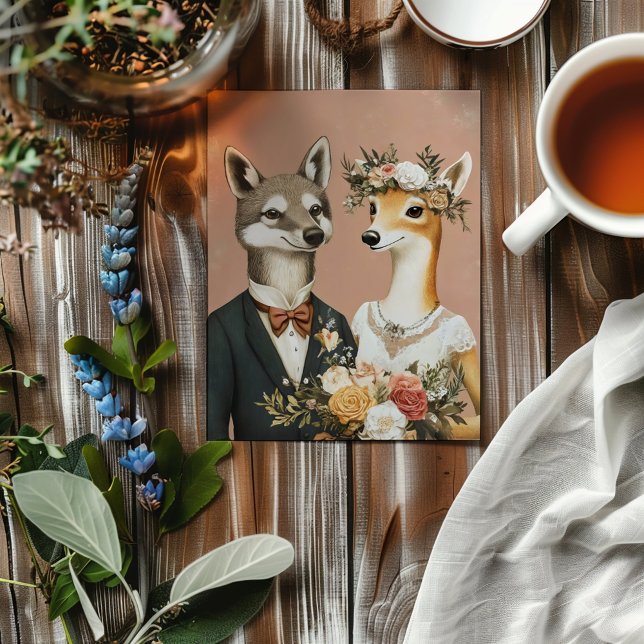 Funny Animals Wedding Einladung (Von Creator hochgeladen)