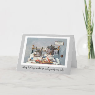 Funny Animaux Vintages Anniversaire Carte