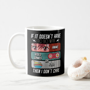 Funny Anime Fans Food and Video Games Lover Gesche Kaffeetasse