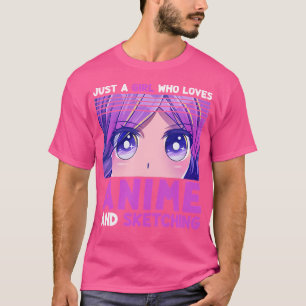 Funny Anime Girl Nur ein Mädchen, das Anime und S T-Shirt