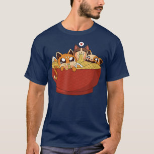 Funny Anime Ramen Cats Kawaii Neko Japanischer Noo T-Shirt