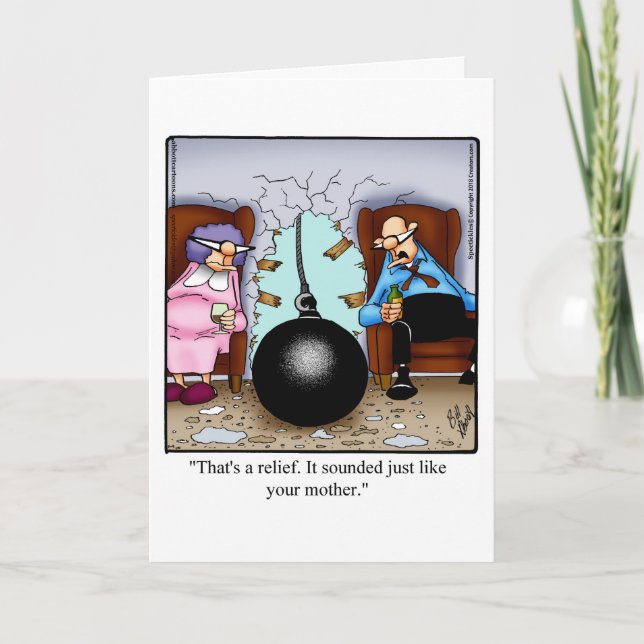 Funny Anniversaire Carte de voeux pour femme (Devant)