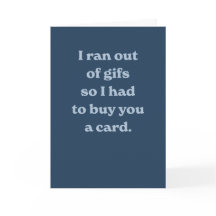 Funny anniversaire moderne bleu stupide carte sarc