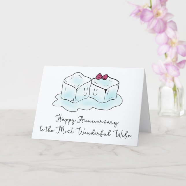 Funny Anniversary Card for Wife                    Karte (Orchidee)