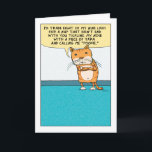 Funny Annoyed and Grumpy Cat birthday card Karte<br><div class="desc">The funny birthday card features an annoyed cat who doesn't want to wake up from a nap being tickled with yard and being called "Pookie." Can't say I blame him for being grumpy.  From the creator of popular webcomic Captain Scratchy. ©2015 Chuck Ingwersen</div>