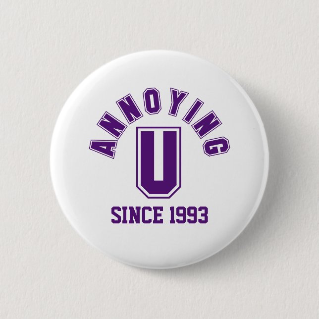 Funny Annoying You Button, Purple Button (Vorderseite)