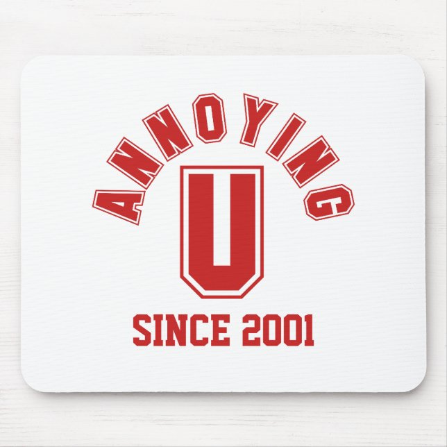 Funny Annoying You Mousepad, Red Mousepad (Vorne)