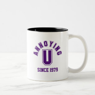 Funny Annoying You Tasse, Lila Zweifarbige Tasse