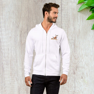 Funny Anteater Cartoon Quirky Running Animal Hoodie