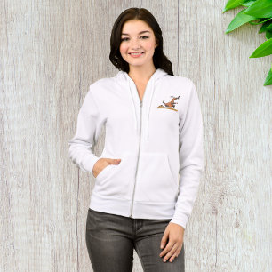 Funny Anteater Cartoon Quirky Running Animal Hoodie
