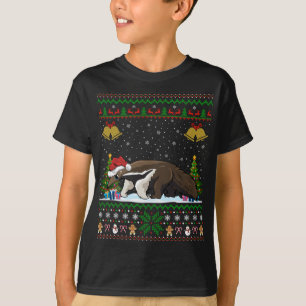 Funny Anteater Xmas Weihnachtsmannmütze Ugly Antea T-Shirt