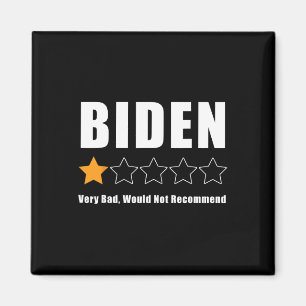 Funny Anti Biden Pro Trump 1 Sterne Wahlgang Magnet