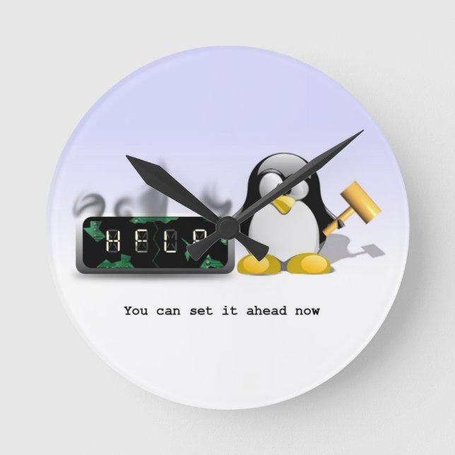 Funny Anti Daylight Rettend Zeit Zeitlose Uhr (Vorderseite)