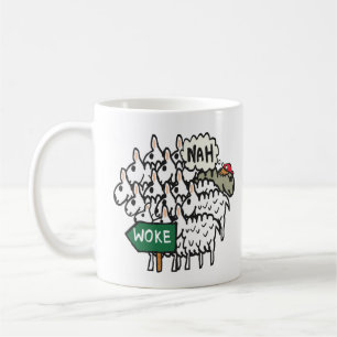 Funny Anti Geweckt Sheep Kaffeetasse