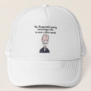 Funny anti Joe Biden wearing Mask Politics Truckerkappe