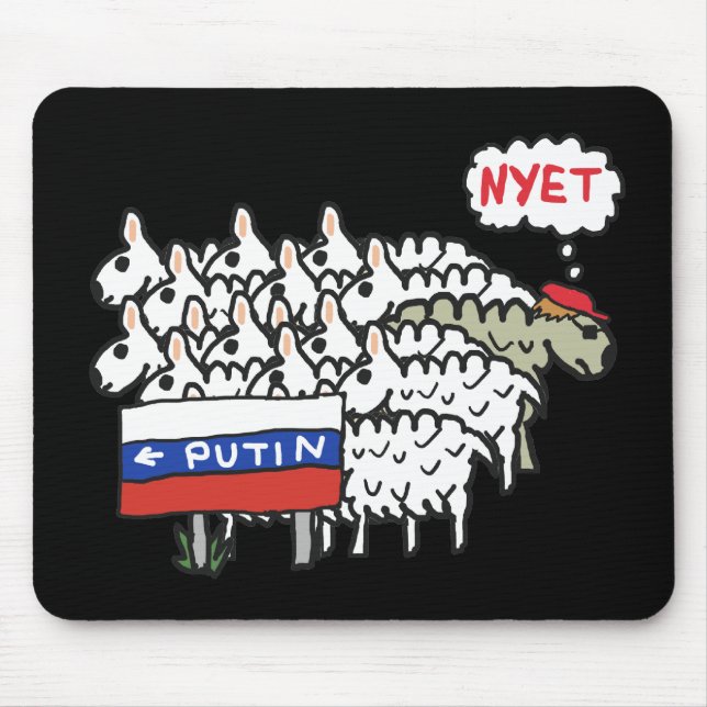 Funny Anti Putin Mousepad (Vorne)