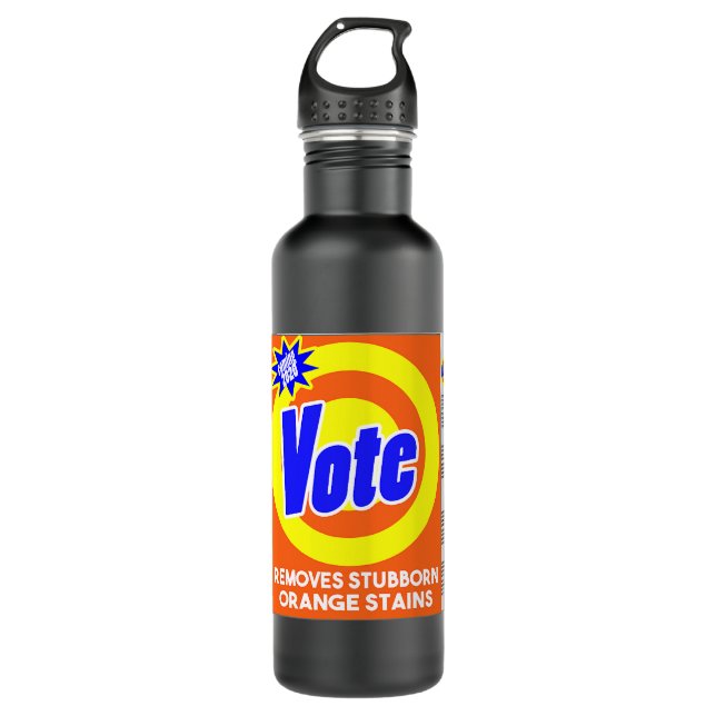 Funny Anti Trump Abschreckung Seife Box Abstimmung Edelstahlflasche (Vorderseite)