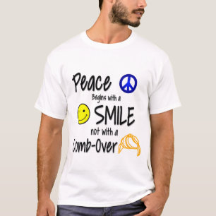 Funny Anti-Trump Comb-Over-Design T-Shirt