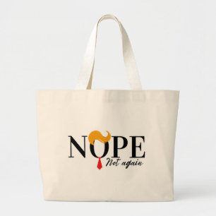 Funny Anti Trump nope nicht wieder - Wahl 2024 Jumbo Stoffbeutel