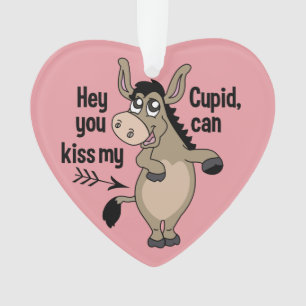 Funny Anti-Valentine Donkey Zollverzierung Ornament