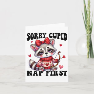 Funny Anti Valentine Sorry Cupid Nickerchen Erste  Karte