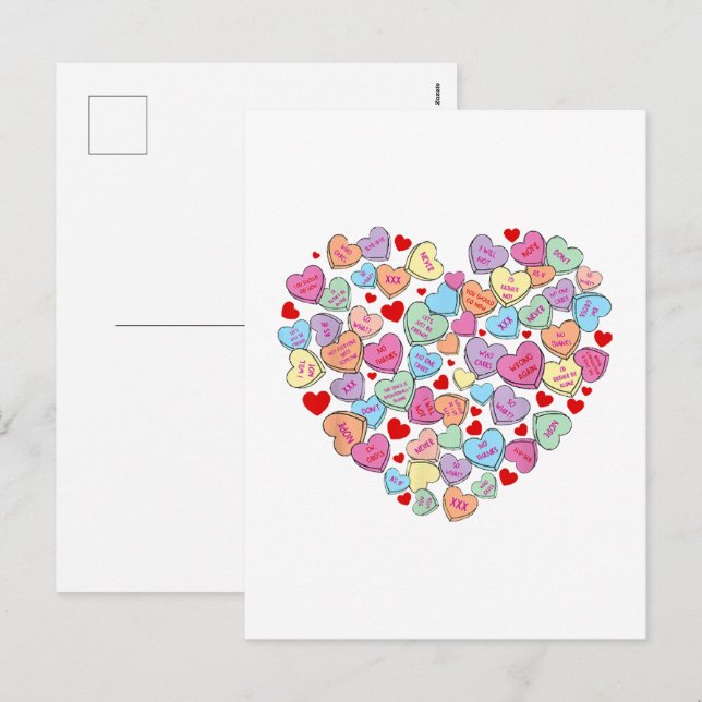 Funny Anti Valentinstag Feiertagspostkarte (Vorne/Hinten)