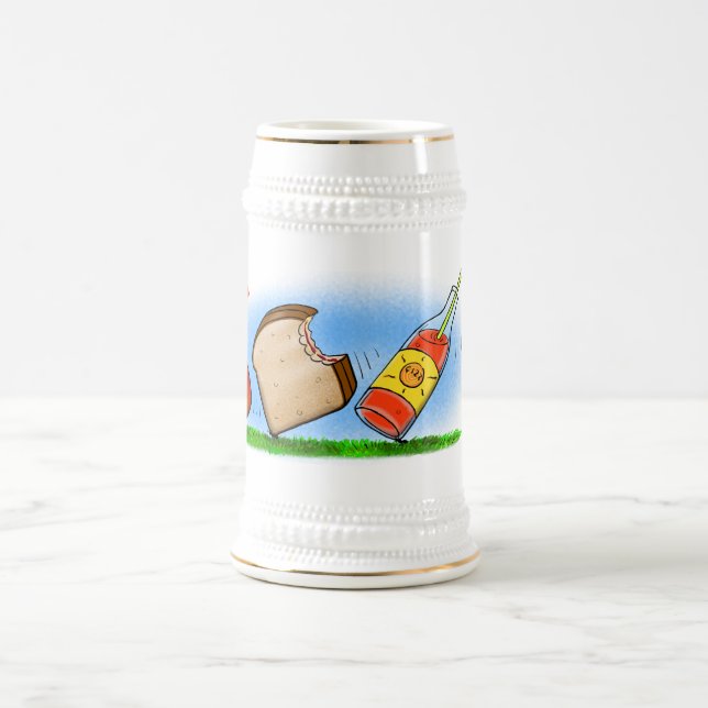 Funny ants Cartoon Bierglas (Mittel)
