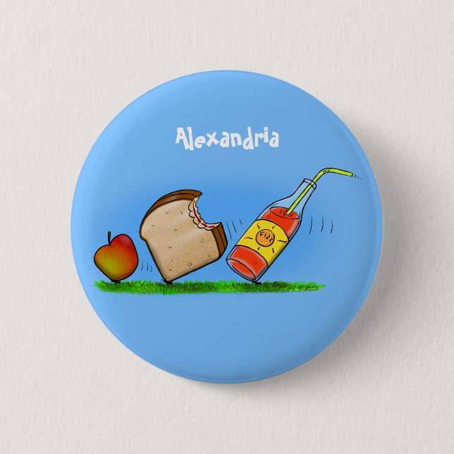 Funny ants Cartoon Button (Vorderseite)