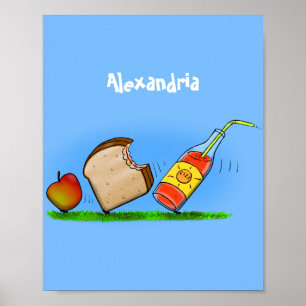 Funny ants cartoon poster