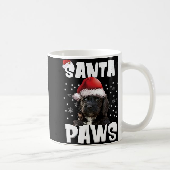 Funny Ao Christmas Lights Tree Dog Lover Xma T Shi Kaffeetasse (Rechts)