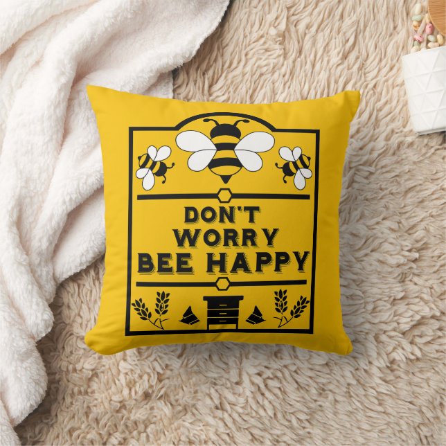 Funny Apiary Honey Bauer Kissen (Decke)