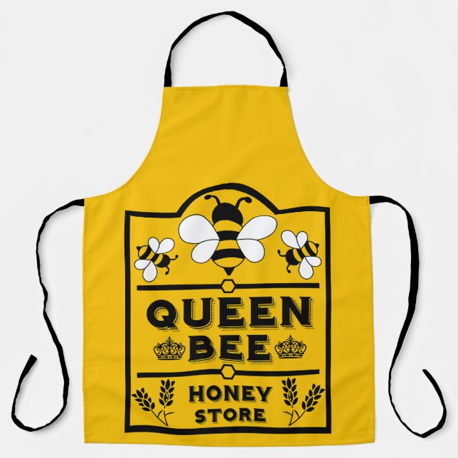 Funny Apiary Honey Queen Bee Schürze (Vorderseite)