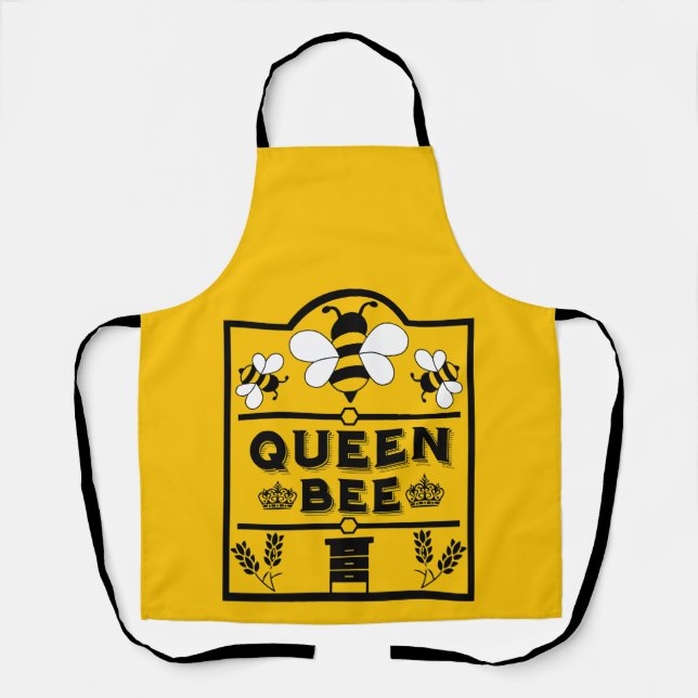 Funny Apiary Honey Queen Bee Schürze (Vorderseite)