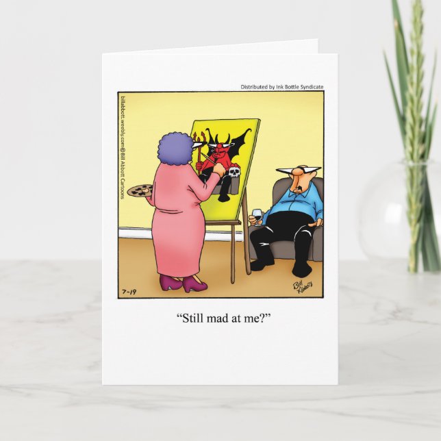 Funny Apology Card für Paar Karte (Vorderseite)