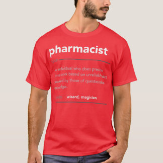 Funny Apotheker Gift Funny Definition Job Cool Ph T-Shirt