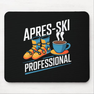 Funny Apres-Ski Beruflicher Alpin Skier Mousepad