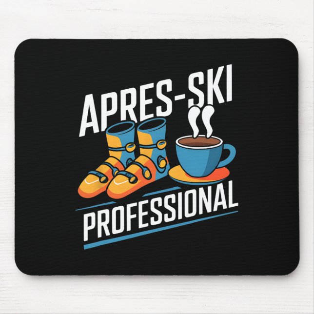 Funny Apres-Ski Beruflicher Alpin Skier Mousepad (Vorne)