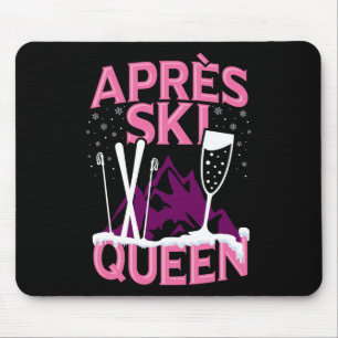 Funny Apres Ski Queen Ski Winter Sports Party F Mousepad